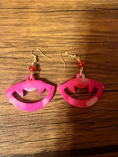handmade resin Halloween earring - Thumbnail 2