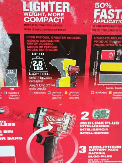 Milwaukee M12 half inch snubby compact impact and charger - Thumbnail 5