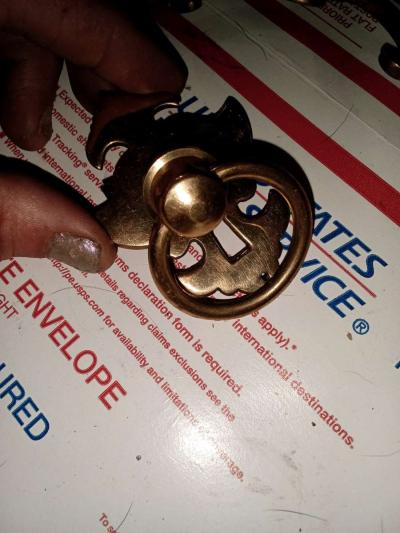 8 brass ring drawer pulls - Thumbnail 2