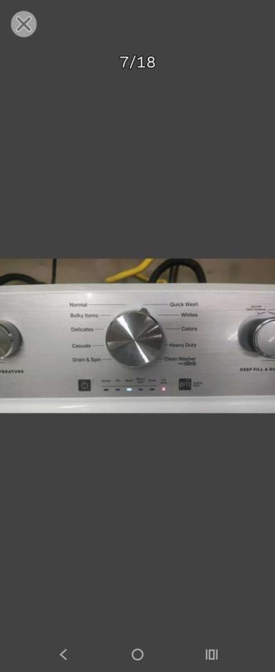 MAYTAG WHITE TOPLOAD WASHER - Thumbnail 5