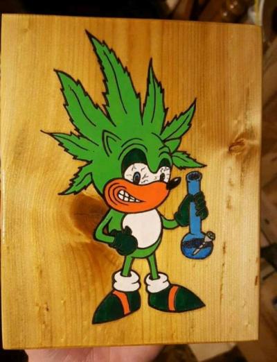 Kronic the Hedgehog wall decor