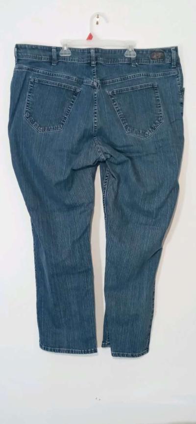 Womens Plus Size Tapered Jeans 24w - Thumbnail 2