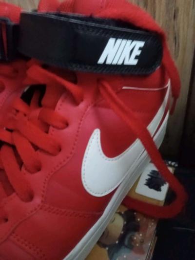 Nike Air Force 1 mid utility high tops black and red - Thumbnail 6