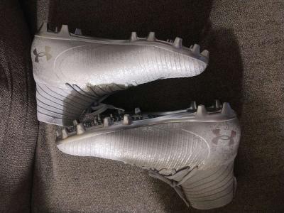 Under Armour UA Highlight 2 MC Knit Silver Football Cleats S - Thumbnail 5