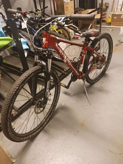 Red 2013 Haro Flightline Sport  Custom Wheel Art Flat Tire
