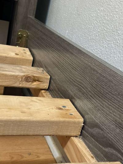 Twinsize Bed Frame with Bookshelf Headboard  275 OBO or best - Thumbnail 5