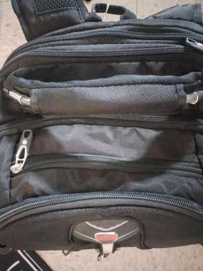 Swiss Gear Black Backpack School Travel Heavy Duty Padded La - Thumbnail 5