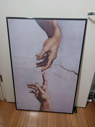 Creation of Adam Large Framed Print with Plastic Cover - Thumbnail 6