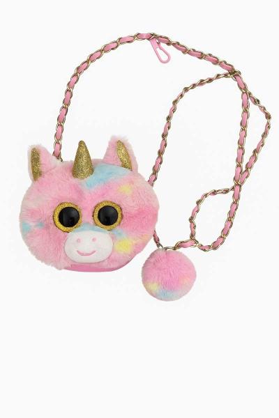 Rainbow Plush Unicorn Purse - Thumbnail 2