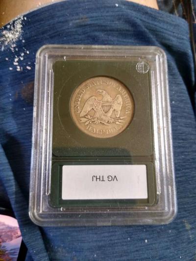 SEATED LIBERTY 50CENT PIECE - Thumbnail 3