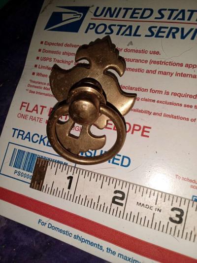 8 brass ring drawer pulls - Thumbnail 3