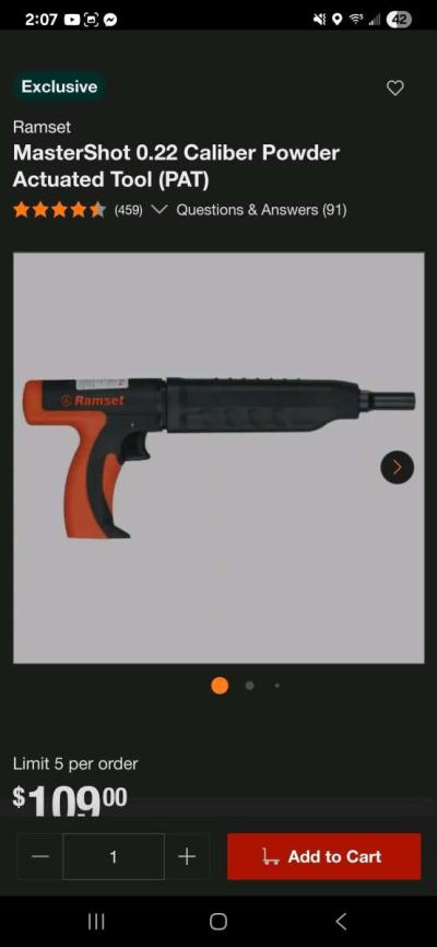 ramset Shot 22caliber - Thumbnail 3