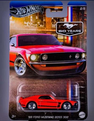 Mustang 60 Years Silver Series Hot Wheels - Thumbnail 4