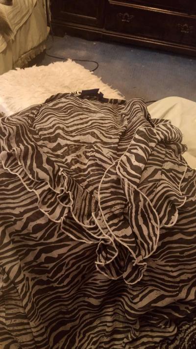 XL miley Cyrus zebra print blouse - Thumbnail 2
