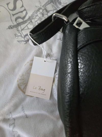 Le Bug Black Faux leather purse w dragonfly - Thumbnail 4
