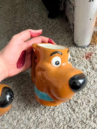 2 scooby doo cartoon cups - Thumbnail 3