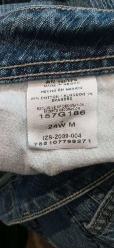 Womens Plus Size Tapered Jeans 24w - Thumbnail 3