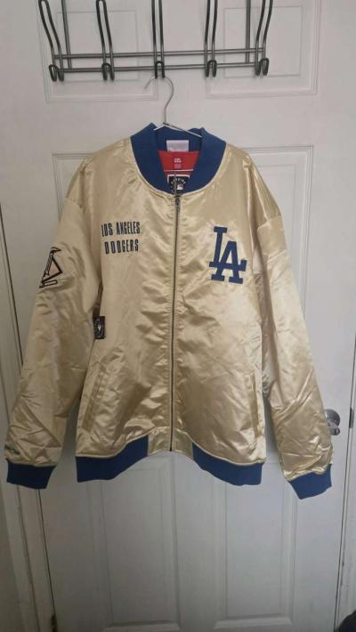 Mitchelle and Ness Dodgers jacket gold