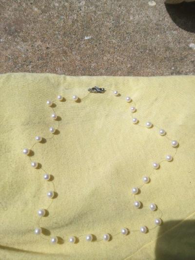 Antique Real Pearl Necklace - Thumbnail 2