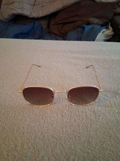 A KJAERBEDE Brown Shade Lens Unisex Golden Sunglasses - Thumbnail 2