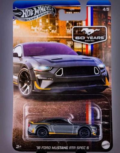 Mustang 60 Years Silver Series Hot Wheels - Thumbnail 5