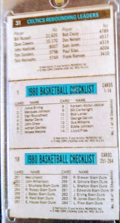 1980 LARRY BIRD MAGIC JOHNSON ROOKIE CARD - Thumbnail 2