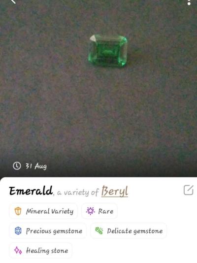 Emerald Emerald Cut Gemstone - Thumbnail 4