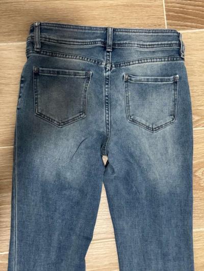 Womens High Rise Rewash Denim Flare Jeans - Thumbnail 4