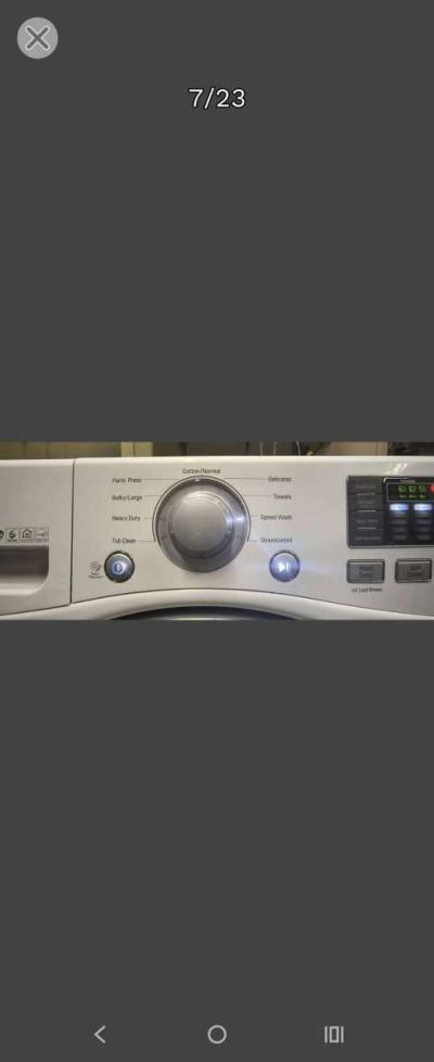 LG Elite White FrontLoad Washer  Gas Dryer Set  Stackable - Thumbnail 2