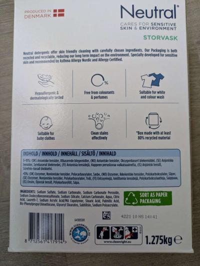 NEW UNOPENED Hypoallergenic Laundry Detergent from Denmark - Thumbnail 2