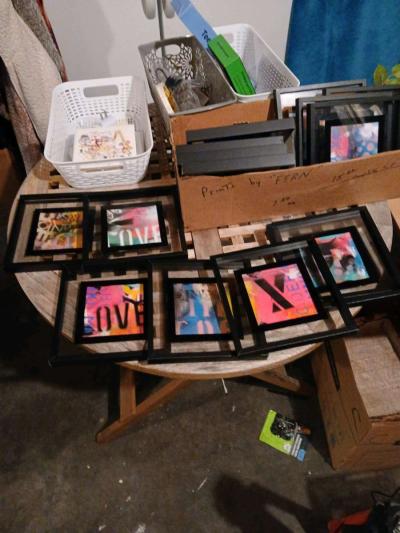 15 6x6 framed original art work by Fern - Thumbnail 3