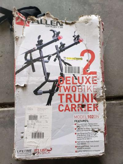 Allen Deluxe 2Bike Trunk Mount Rack for Sedans Hatchbacks Mi
