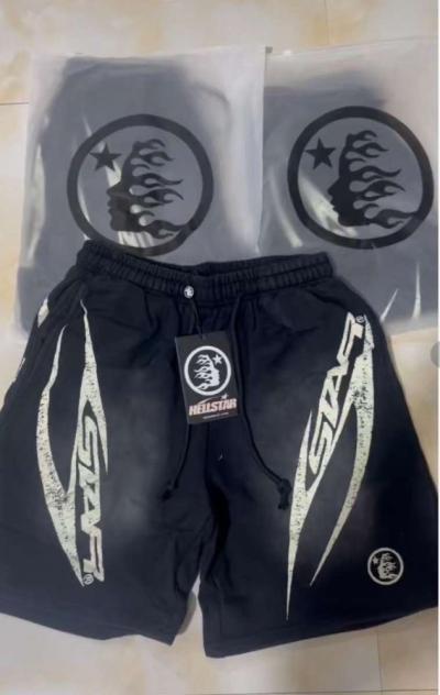 black Hellstar shorts size small comes with bag and tag