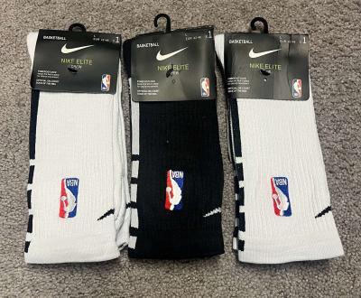 3 Nike Elite DriFit NBA Crew Socks Mens Large - Thumbnail 1