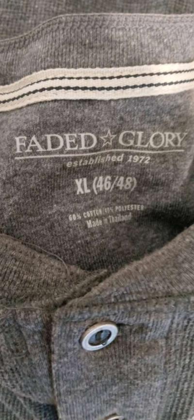 Mens Long Sleeve Waffle Dress Shirt XL - Thumbnail 4