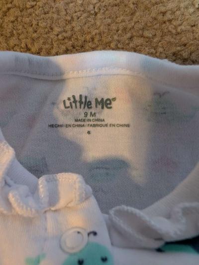 Baby romper with a whale pattern - Thumbnail 3