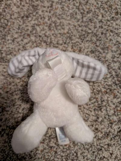 Plush rabbit pacifier holder - Thumbnail 3