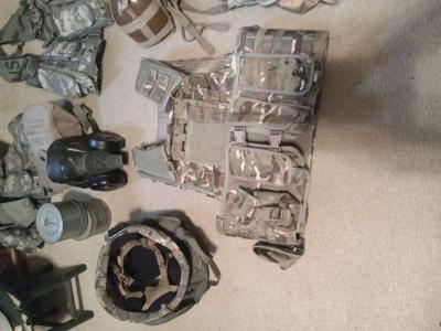 Huge Lot New Military Items  Ballistic helmet vest gas mask - Thumbnail 2