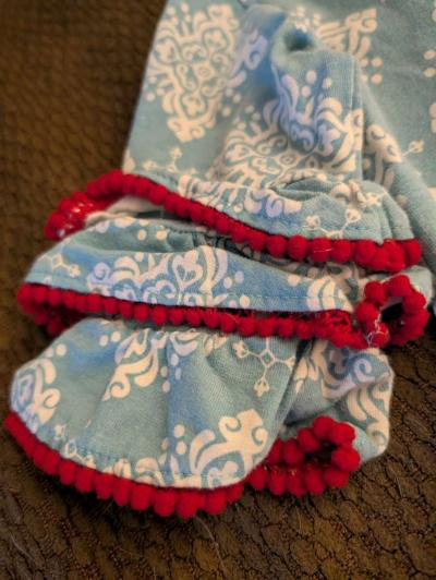 Winter Christmas baby dress - Thumbnail 3