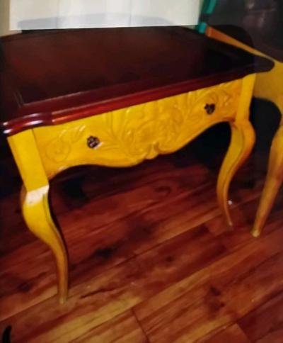 French heckman side tables