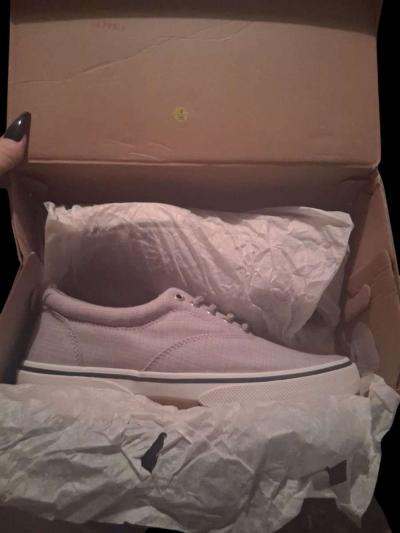 mens Sperry top sider boat shoes grey and black new in box - Thumbnail 4