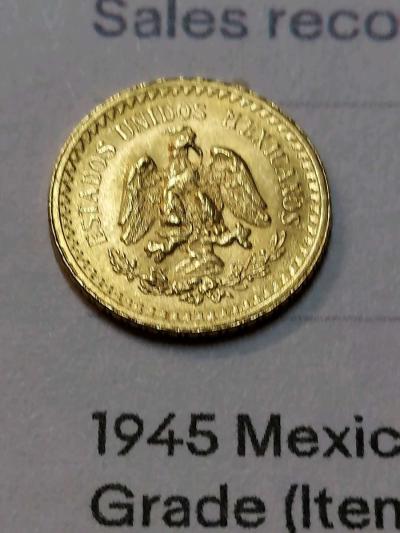 MEXICO 22K GOLD COIN - Thumbnail 4