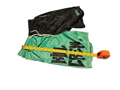 Muay Thai Shorts Mid Thigh Cut 2 Tone  Mint  Black Kill Crew - Thumbnail 3