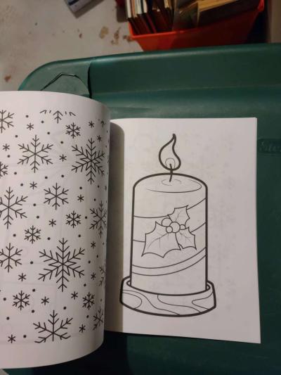 Blessings Christmas Coloring book - Thumbnail 2