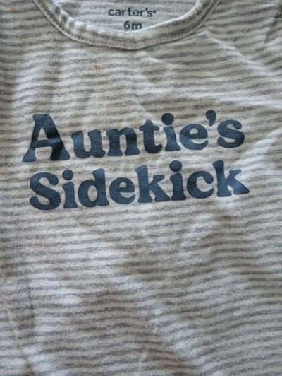 Aunties sidekick baby onesie - Thumbnail 2