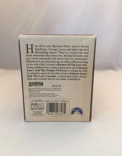Indiana Jones VHS 3Tape BOX Set used good condition see belo - Thumbnail 3