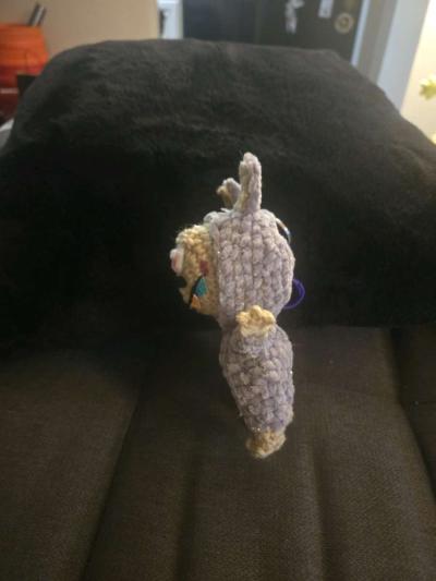 Crochet Mystery Stuffed Labubu Keychain - Thumbnail 4