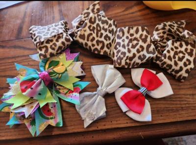 5 girl hair bows