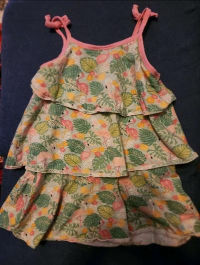 Girl dress with flamingos - Thumbnail 2