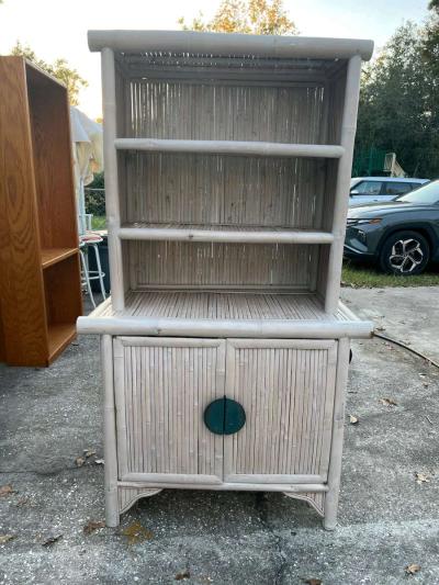 Vintage Bamboo Hutch